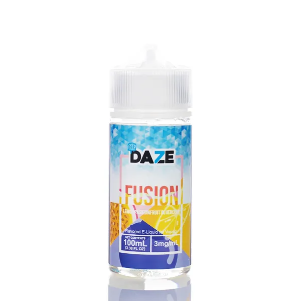 7 Daze Fusion TFN - Lemon Passionfruit Blueberry ICED - 100ml - Image 2