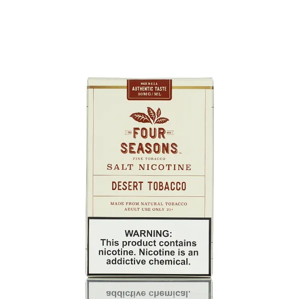 Four Seasons Salt Nicotine - Desert Tobacco - 30ml - Image 3