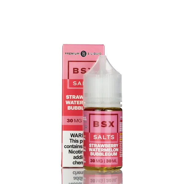 BSX Vapor Salt Nic - Strawberry Watermelon Bubblegum - 30ml - Image 2