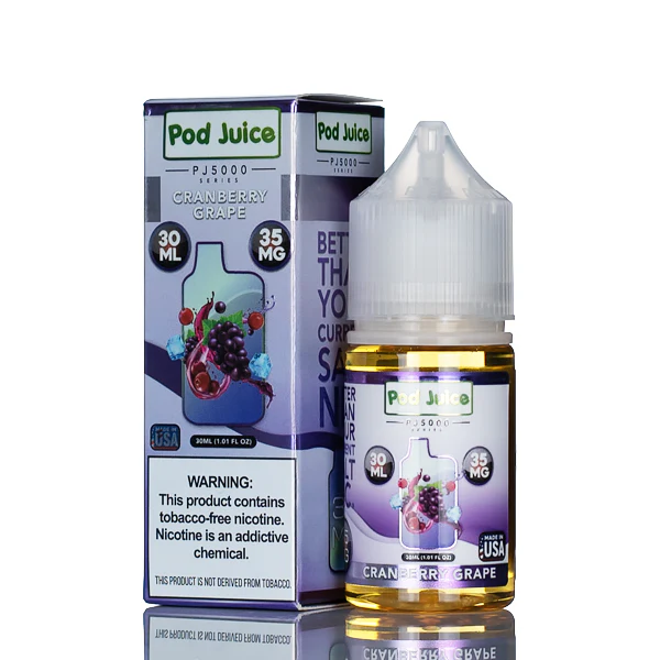Pod Juice Salt PJ5000 - Cranberry Grape - 30ml (Discontinued)